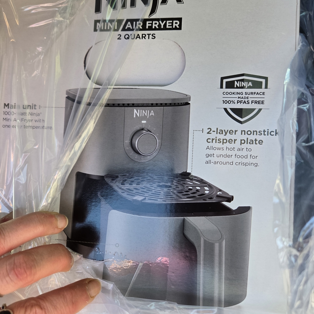 Ninja Silver Mini Air Fryer 2 Quarts